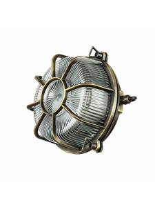 Уличный настенный светильник Ø 18 x (В)22 см, отделка под старинную латунь  Licht-Erlebnisse, Messing Antik