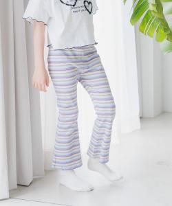 Полосатые брюки-клеш (детские) Bayflow, цвет Purple 90 (Web Only)