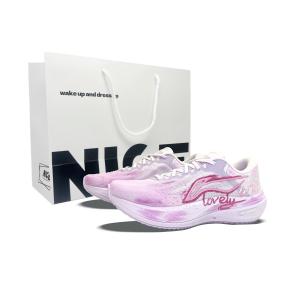 Женские низкие повседневные кроссовки для бега и спринта Li Ning Yueying 5: противоскользящие, износостойкие, с хорошей упругостью., sweetheart rhythm