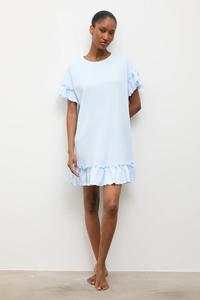 Хлопковая ночная рубашка Answear.Lab, синий