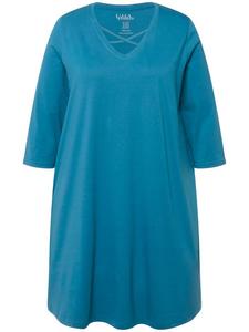 Футболка Ulla Popken Longshirt, цвет ozean blau