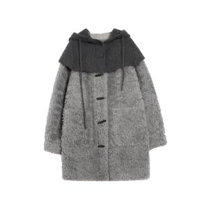 ELLE Куртка женская Medium Gray с отстегивающимся капюшоном
