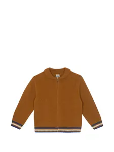 Кардиган с воротником Bonton, коричневый