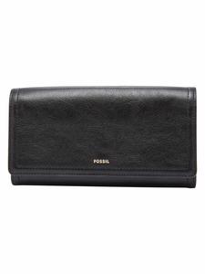 Женская кожаная клатч-сумочка Fossil из искусственной кожи черного цвета с отделением для смартфона, SL7833001