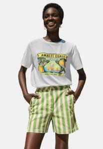 Футболка с принтом REGULAR FIT - SLOGAN Love & Roses, белый