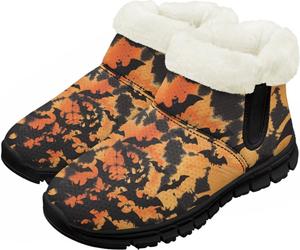 Мальчики Девочки Зимние теплые ботинки Нескользящие легкие уличные ботинки для ходьбы в холодную погоду Chririnla, Tie-Dye Bat