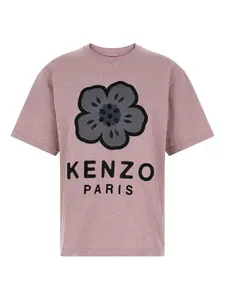 Футболка с цветочной вышивкой KENZO, розовый