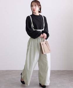 Сборчатый комбинезон, светлые брюки Pourvous, цвет Light Gray