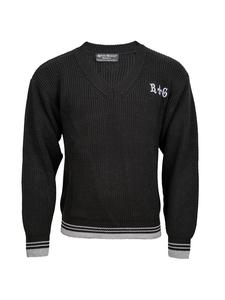 Мужской вязаный свитер в университетском стиле Roberto Geissini