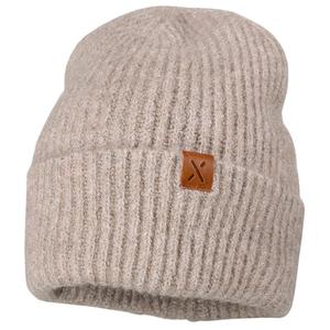 Детская шапочка с отворотом и ребристым узором Maximo, Beech Melange