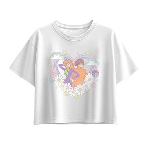 Футболка Scooby Doo Daphne & Velma retro heart boxy для девочек 7-16 лет Licensed Character