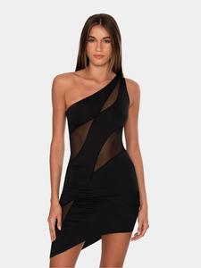 OW Collection Коктейльное платье 'Curve' в черном цвете