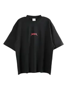 Футболка с логотипом VETEMENTS, черный