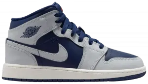 Кроссовки Air Jordan 1 Mid GS, синий