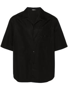 Versace поплиновая рубашка с принтом Barocco, черный