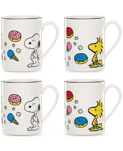 Кружки «Снупи» от шеф-повара, набор из 4 штук Lenox, multi