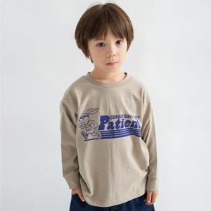 Футболка с длинными рукавами с разнообразными графическими принтами Branshes, цвет 10_Beige_Rabbit