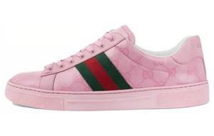 GUCCI Женская обувь Ace 'GG Crystal Canvas Pink'