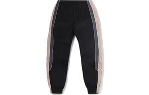 Li Ning ПОДКЛАДКА Женские трикотажные спортивные штаны, Черная кора коричневая