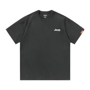 Футболка для школьников с круглым вырезом Moderate Jeep, темно-серый