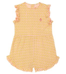 Хлопковый комбинезон с рисунком белки The Animals Observatory, розовый