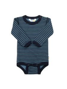 Joha Боди с длинными рукавами из мериносовой шерсти синего цвета