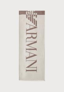 Шарф Emporio Armani SCARF, Brown/White /Beige