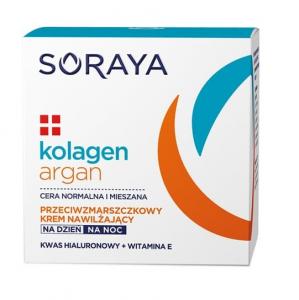 Увлажняющий крем против морщин на день и ночь, 50 мл Soraya, Collagen & Argan