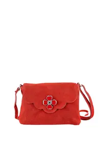Сумка через плечо Allgäu Rebell "Blümchen", дизайн в Альгое, красный