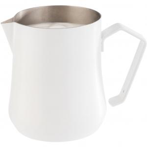 Молочная кувшина 0,75 л, кувшин для универсального использования, нержавеющая сталь Aps, белый