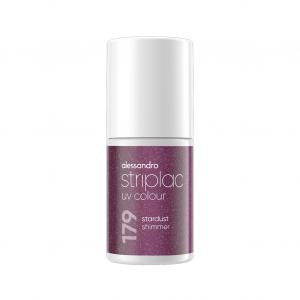 Лак для ногтей striplac uv colour Alessandro, stardust shimmer, объем 6.5 мл
