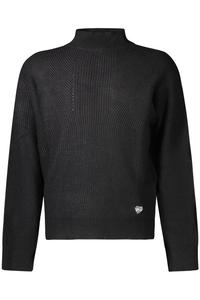 Свитер детский Guess Jeans с высоким воротом из вискозы, черный