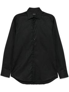 ETRO жаккардовая рубашка с узором пейсли, черный