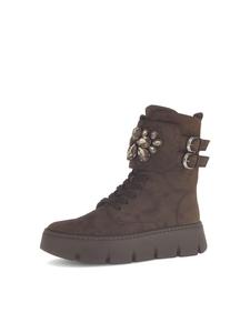 Коричневые ботильоны на шнуровке Gabor