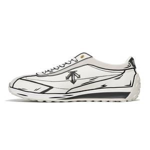 DESCENTE Cron Racer устойчивые к истиранию низкие повседневные кроссовки unisex белый