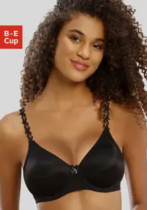 Бюстгальтер-майка Nuance на косточках, без чашек, с прозрачными вышитыми бретелями, нижнее белье, черный