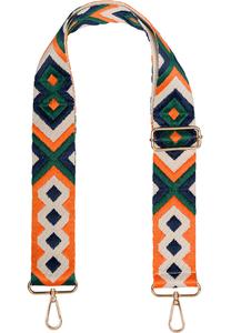 Сумка через плечо styleBREAKER Wechsel Taschengurt, цвет Dunkelgrün-Orange-Dunkelblau