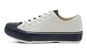 Парусиновые туфли унисекс с низким верхом, белые/угольно-черные Excelsior