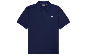 Рубашка поло мужская темно-синяя New Balance, синий