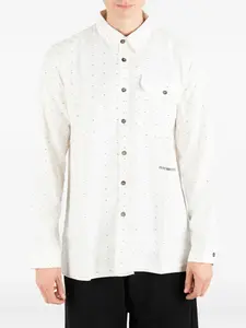 Рубашка с микро-принтом Deadline Société Anonyme, белый