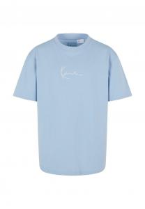 Футболка с принтом SMALL SIGNATURE ESSENTIAL JUNIOR Karl Kani, светло-голубой