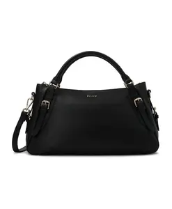 Черная универсальная кожаная сумка Kazar, черный