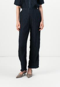 Брюки Selected Femme SLFELMA WIDE PLISSE PANT, Dark Sapphire/Dark Blue