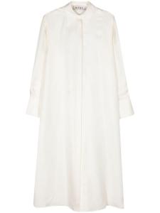 Róhe шелковое платье миди с открытой спиной, нейтральный цвет