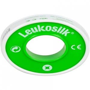 Самоклеящаяся бинтовая лента BSN Leukosilk, 500 см x 1,25 см, зеленая/белая, стандарт CE, 1 рулон Bsn Medical