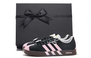 Adidas Кроссовки для скейтбординга Vl Court Classic Coverage с нескользящей подошвой и износостойкими вставками, розовые, унисекс