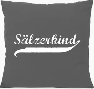 Подушка для дивана Hellweg Printing Company Sälzerkind Vintage Gift 40x40 см с наполнителем Steel Grey Cotton Sälzerkind Souvenir Hellweg Druckerei