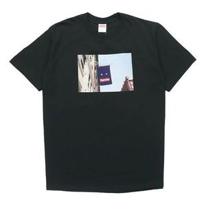 Футболка week 1 banner tee short sleeve black Supreme, черный