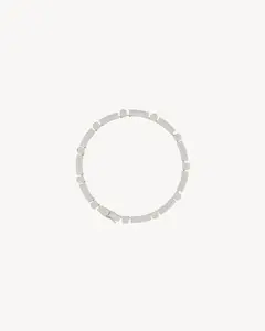 Браслет-бар из металла с кристаллами Saint Laurent, золото