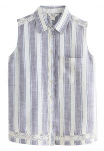 Блуза Next, светло-синий